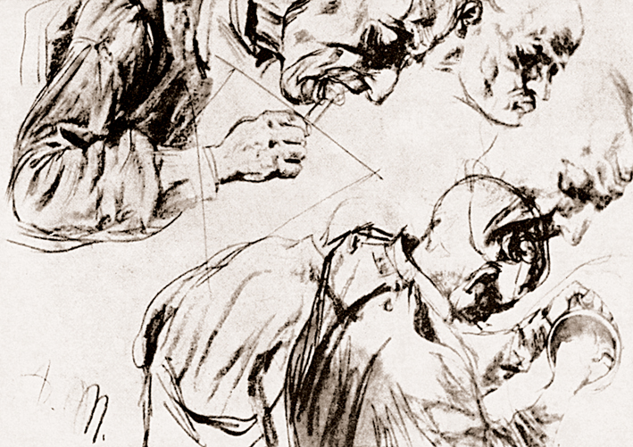  Adolpyh Von Menzel —— 工人习作两幅 (2)